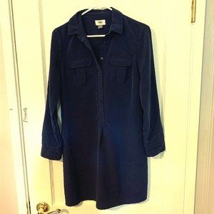 Blue 3/4 Sleeve Length Dress